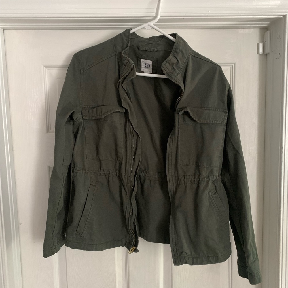 Brand new. Gap olive military jacket. Size small